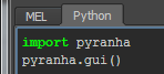 Pyranha scriptEditor